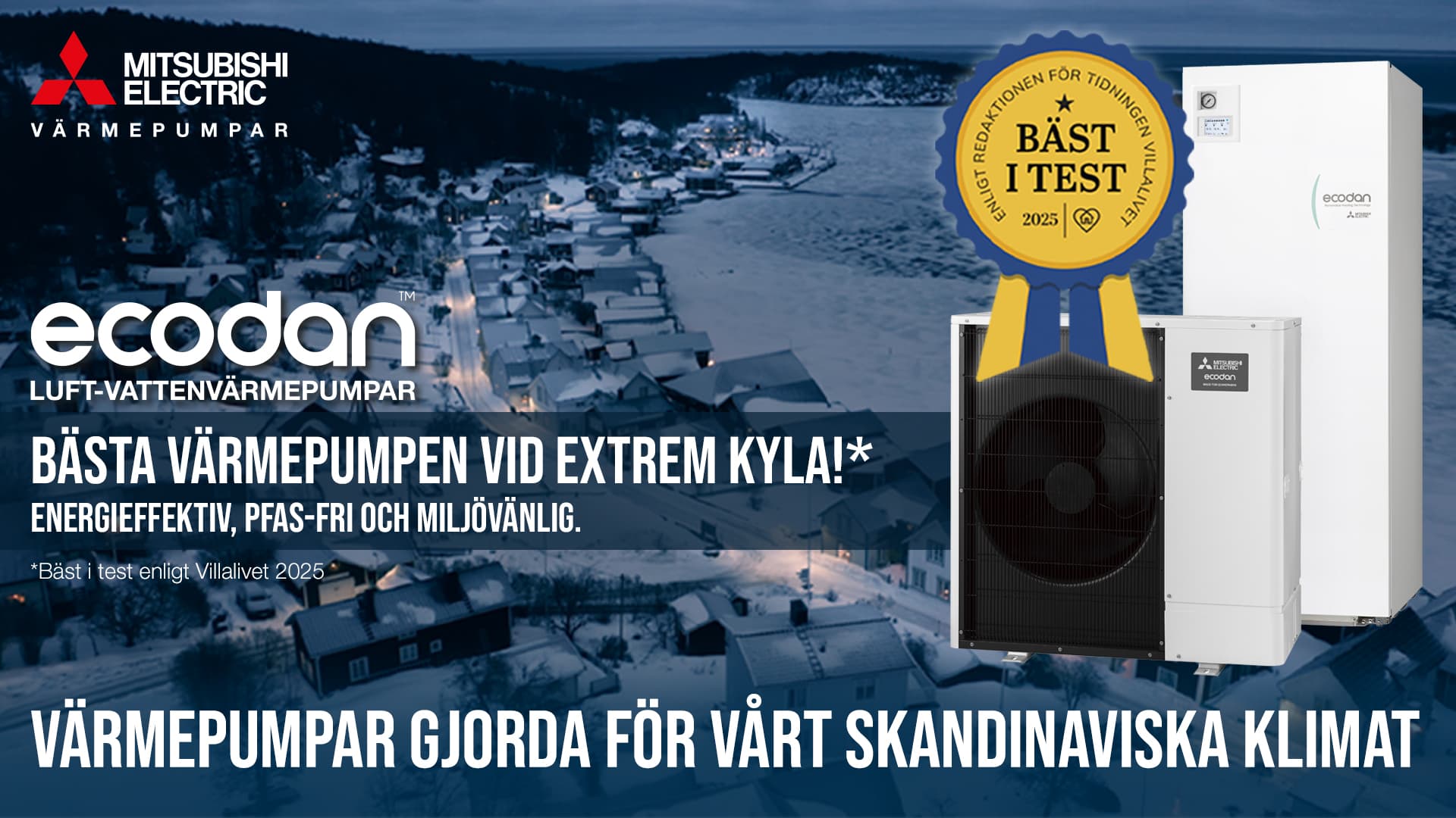 Kyla, värme, solenergi och storköksutrustning för hem och företag